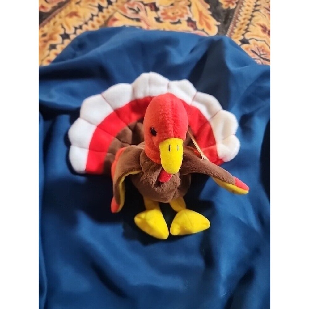 RARE- 1996 Gobbles the Turkey TY Beanie Baby- Original owner
